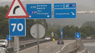O quilómetro 12 da A-55, en Mos, é o terceiro treito con máis accidentes con vítimas de España