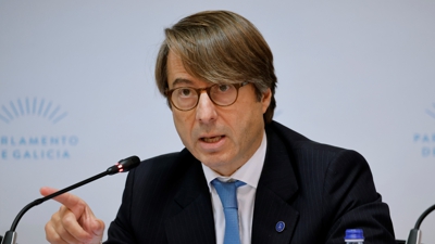 Miguel Corgos, conselleiro de Facenda, na súa comparecencia este xoves no Parlamento (EFE/Lavandeira jr)
