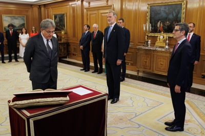 Fernández Seijo no acto de xura ou promesa dos novos vogais do CXPX en xullo de 2024. Europa Press