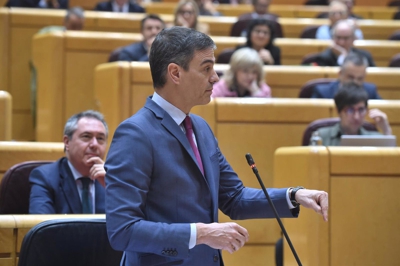 Pedro Sánchez no Senado en 2024. Foto: Gustavo Valiente/ Europa Press