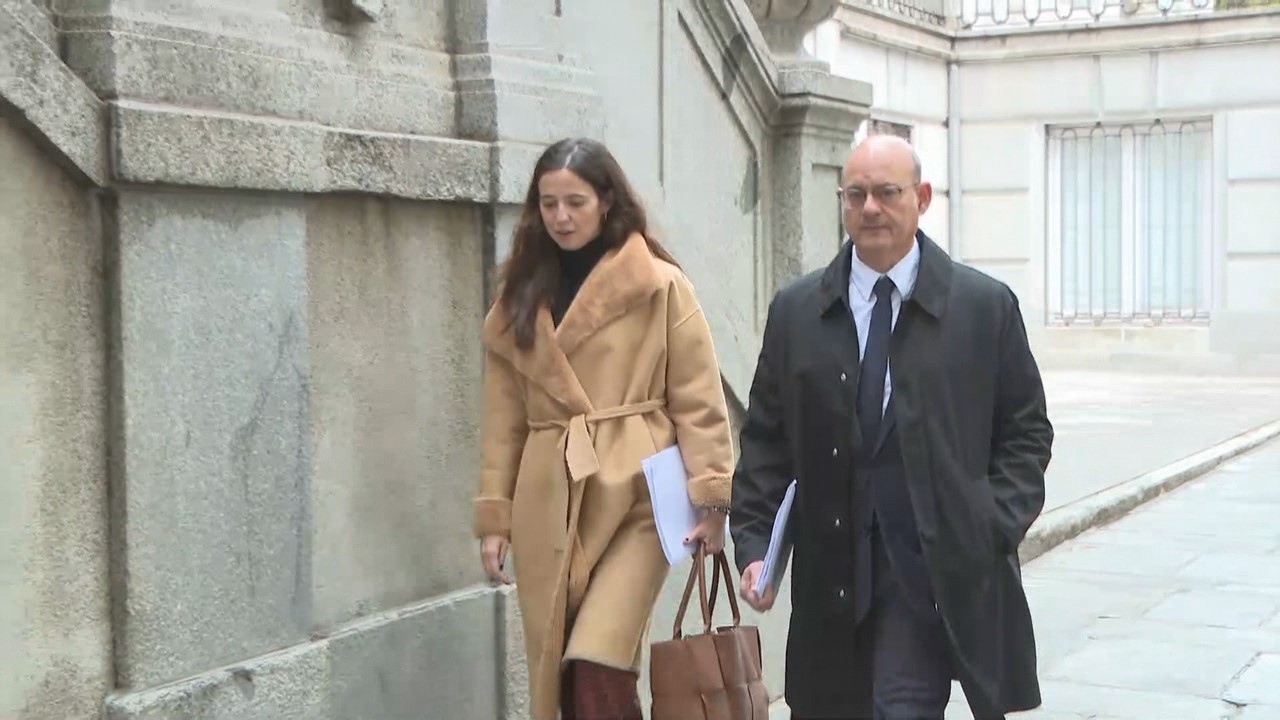 Celia Rodríguez, á súa chegada ao Supremo este mércores