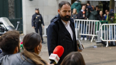 O ex xerente do PSOE Mariano Moreno Pavón no Tribunal Supremo, este mércores, en Madrid. EFE/ Mariscal