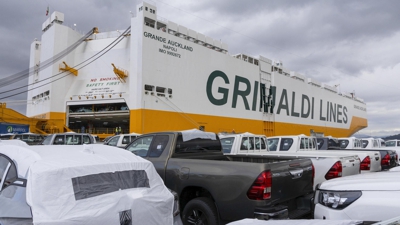 Presentación en Vigo do novo buque Ro-Ro de Grimaldi 'Grande Auckland (EFE/Salvador Sas)
