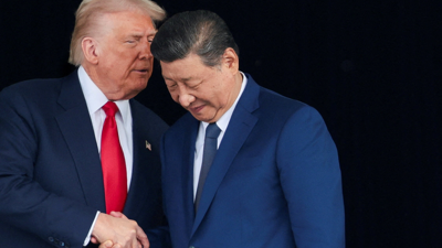 Donal Trump e Xi Jimpin en Corea do Sur (REUTERS/Evelyn Hockstein)