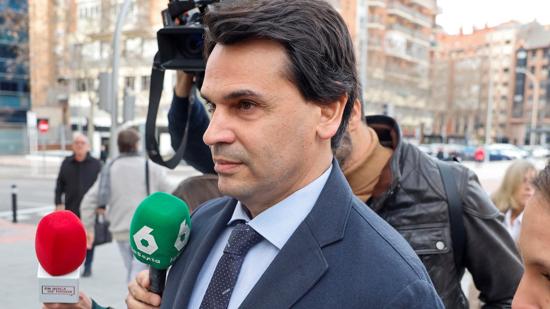 González Amador acudindo a declar aos xulgados. Foto: EFE/Sergio Pérez