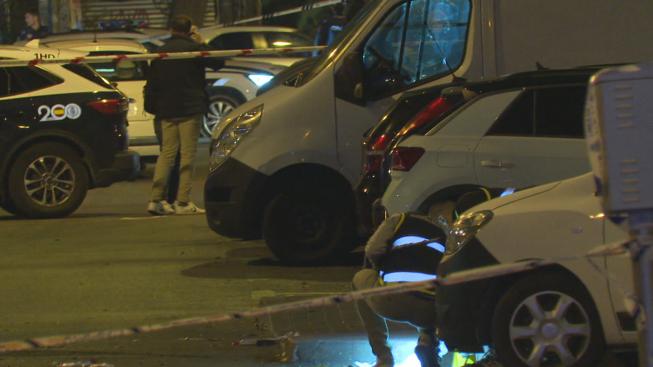 A Policía científica traballando no lugar do secuestro