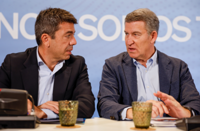 Alberto Nuñez Feijóo e Carlos Mazón nunha imaxe de arquivo. EFE/ Ana Escobar