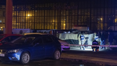 O crime produciuse na antiga estación de autobuses, na rúa Gregorio Espiño. EFE/Salvador Sas
