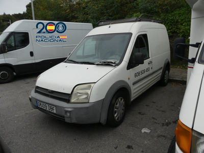 Imaxe da Policía Nacional dalgúns dos coches roubados e recuperados