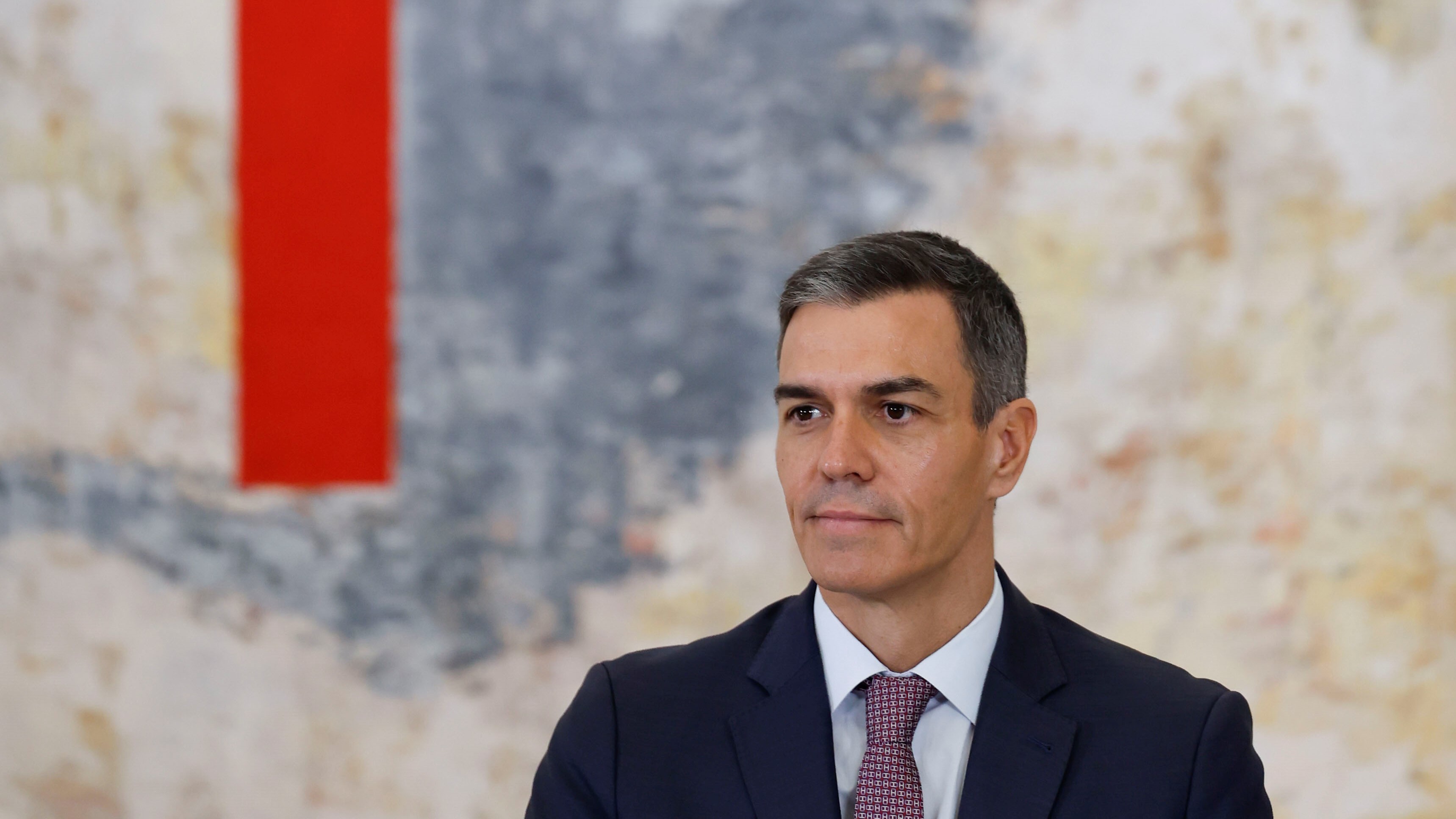 Pedro Sánchez este mércores na Moncloa. EFE/Mariscal