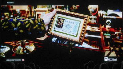 Campaña publicitaria do sorteo extraordinario de lotería de 2025 (EFE)