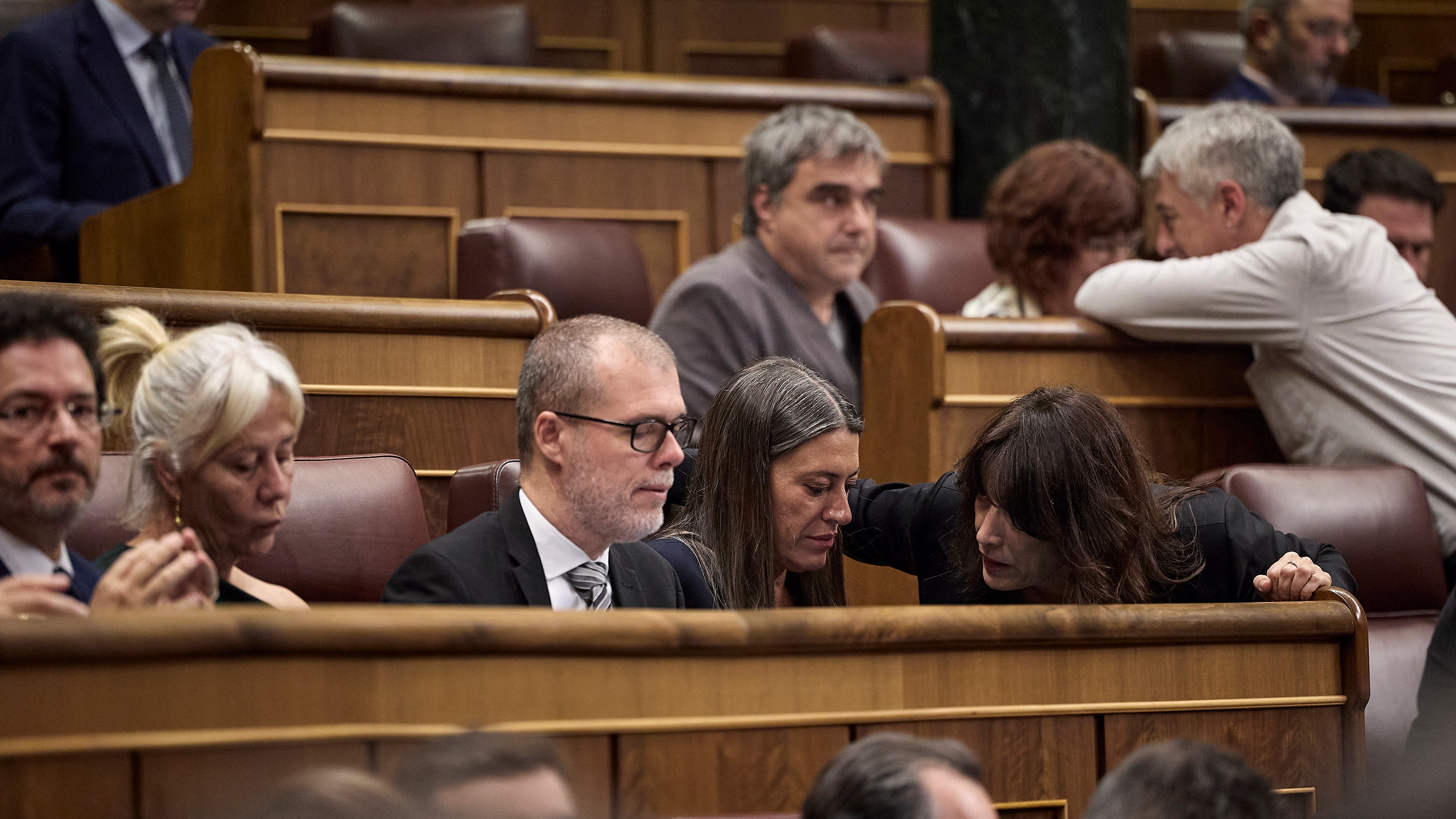 Grupo de Junts no Congreso, este xoves (Europa Press/Jesús Hellín)