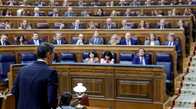 Imaxe do pleno do Congreso, este mércores (EFE)