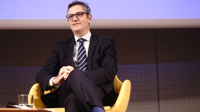 O ministro Bolaños, este venres na Coruña (Gustavo de la Paz-Europa Press)