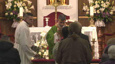 Marcos García oficiou este venres unha das últimas misas en Lalín