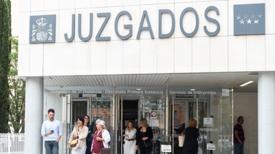 Os xulgados de Praza de Castilla nunha imaxe de arquivo. EUROPA PRESS/Gustavo Valiente