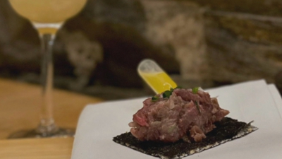 A 'costeleta en 4 texturas' é a proposta do restaurante Tosar