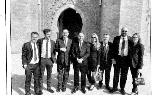 José Luis Ábalos, Santos Cerdán e Koldo García, nunha imaxe en Marrocos recollida polo informe da UCO