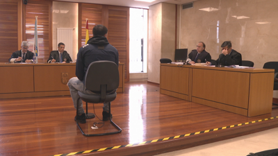 Momento da declaración dunha das testemuñas durante a segunda xornada do xuizo