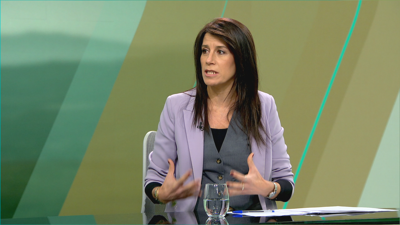 A conselleira de Vivenda, María Martínez-Allegue, este xoves nunha entrevista no 'Bos días' da TVG