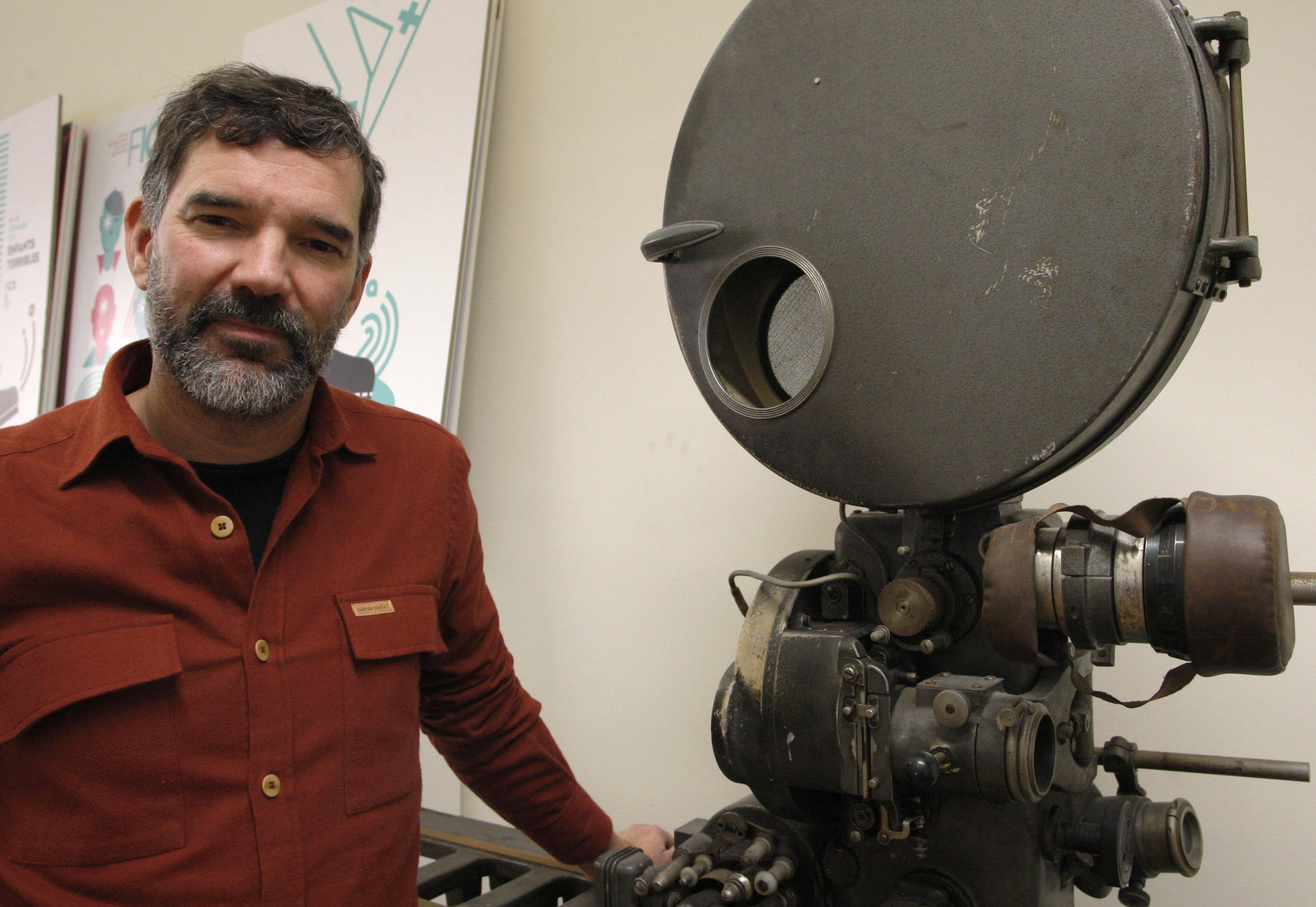 O cineasta galego Ángel Santos no Festival Internacional de Xixón. Foto: EFE/Juan González