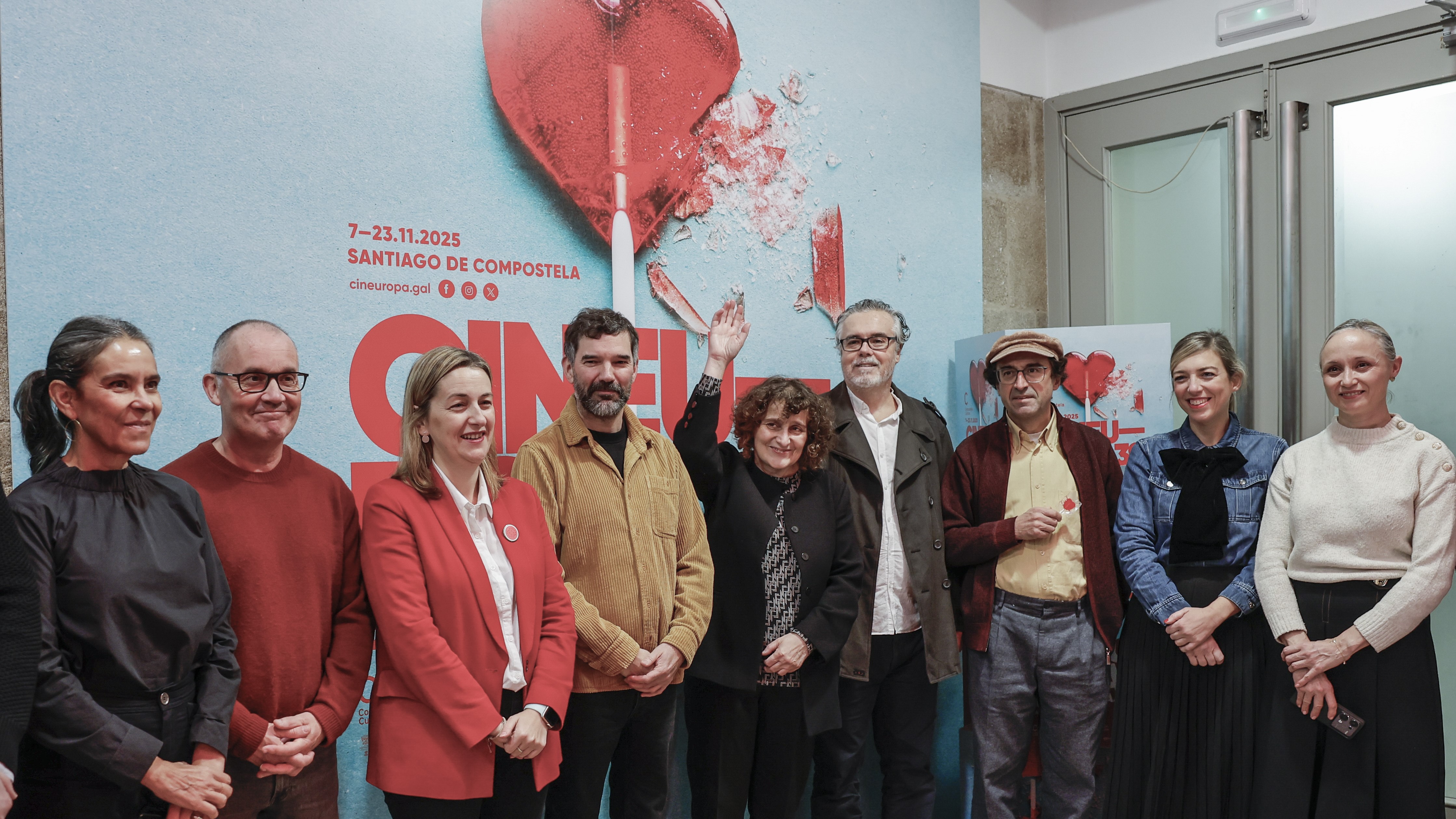 Imaxe da clausura do festival Cineuropa, este domingo en Santiago. EFE/Lavandeira Jr