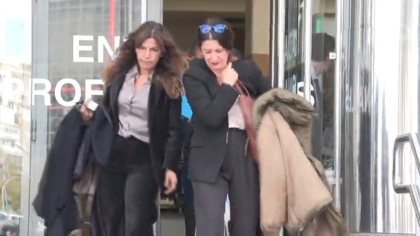 Díez, á saída da súa declaración xudicial o pasado 17 de novembro en Madrid (TVG)