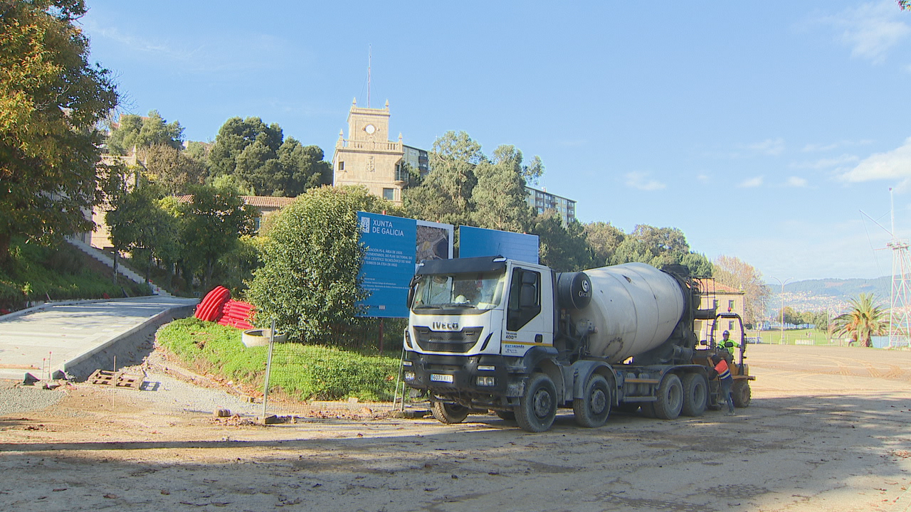 Zona de traballos previos da ETEA