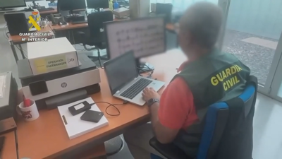 Axentes da Garda Civil responsables da investigación da operación 