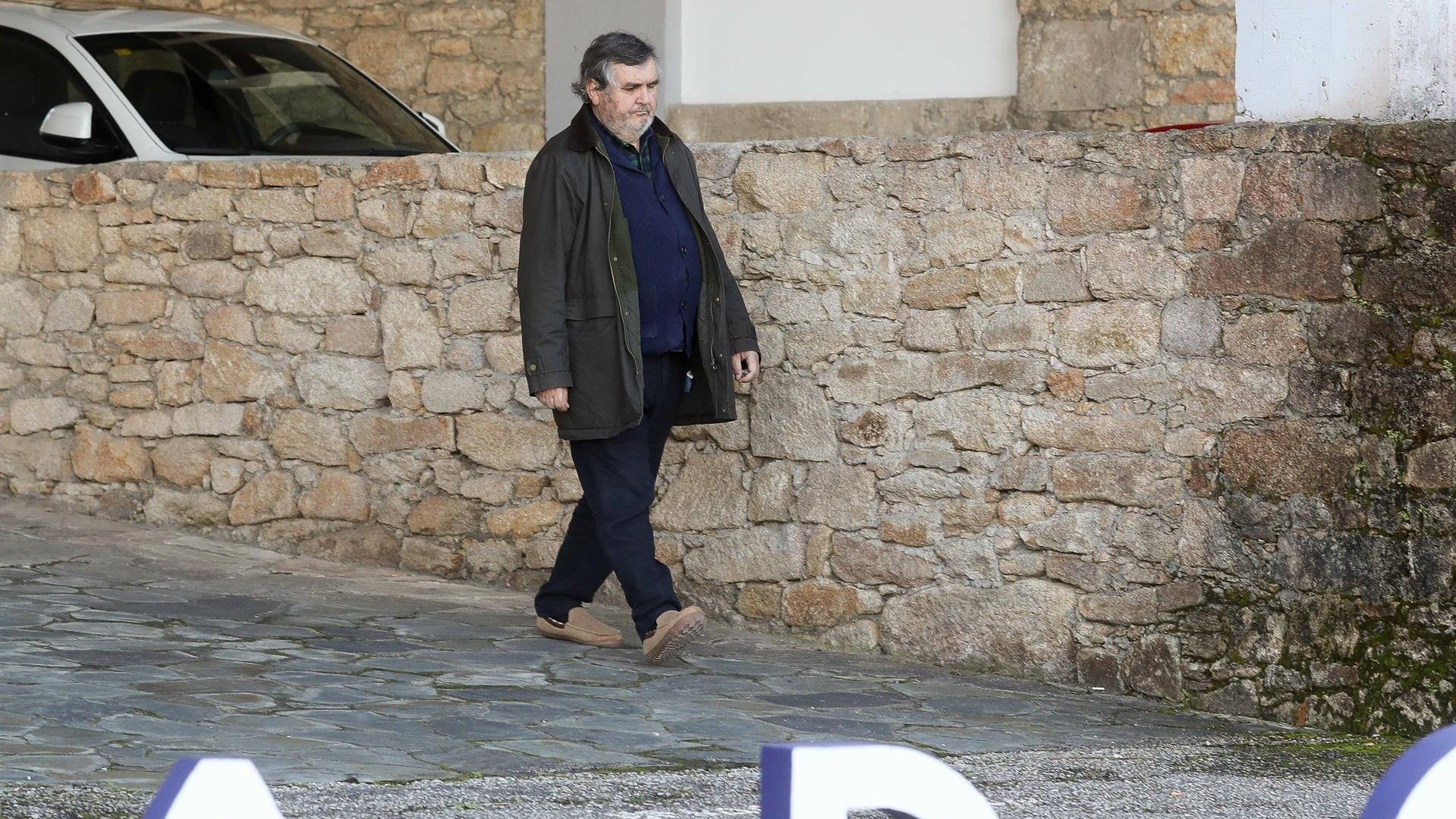 Segismundo García este venres á súa saída da fábrica (Europa Press/Carlos Castro)