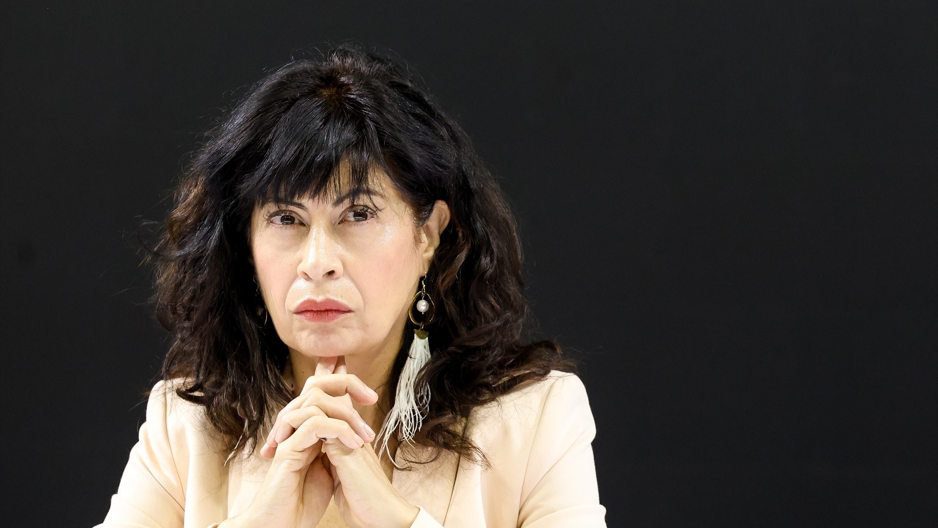 A ministra de Igualdade, Ana Redondo, durante a presentación da Macroenquisa de Violencia contra a Muller, no Ministerio de Igualdade, este mércores 3 de decembro (EUROPAPRESS)