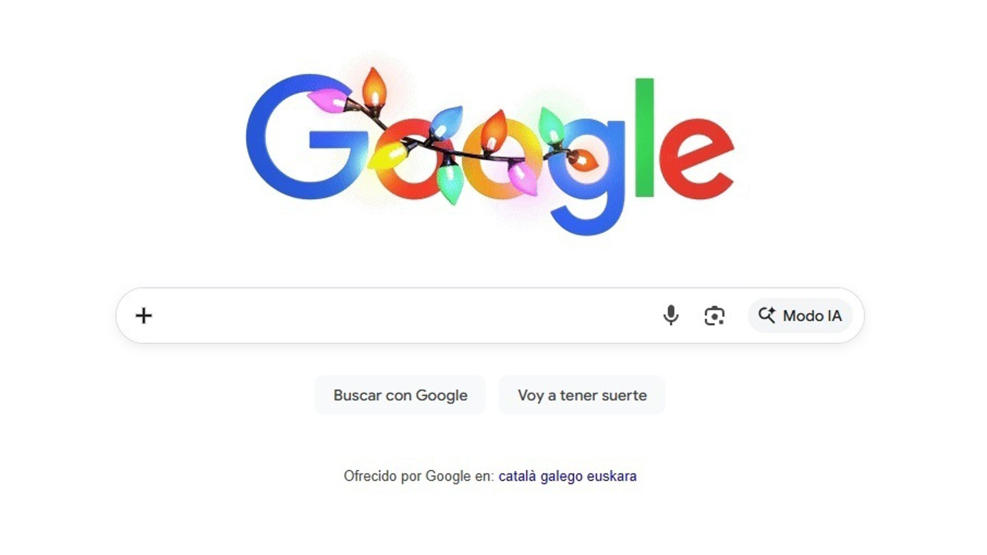 Imaxe do buscador Google de Nadal