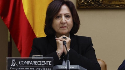 A fiscala Teresa Peramato comparece ante a Comisión de Xustiza do Congreso, último paso previo ao seu nomeamento por parte do Goberno como fiscal xeral do Estado. este xoves no Congreso en Madrid (EFE/JJ Guillén)