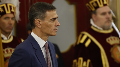 Pedro Sánchez no acto institucional do Día da Constitución. EFE/Chema Moya