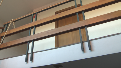 Interior da vivenda de Lérez (Pontevedra) onde apareceu o artefacto explosivo