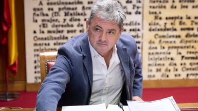 Imaxe de arquivo de Antxon Alonso na súa comparecencia no Senado polo caso Koldo en xullo de 2025 (Europa Press)