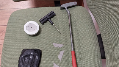 Utensilios empregados para o roubo