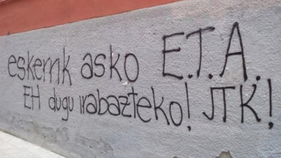 Imaxe de arquivo duha pintada de apoio a ETA