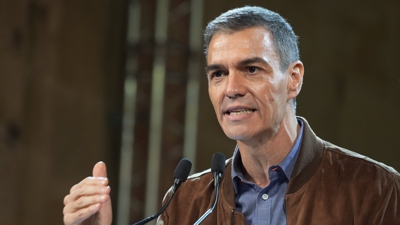Pedro Sánchez, este domingo en Cáceres (Carlos Criado\Europa Press)
