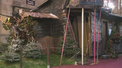 Imaxe da casiña desfeita despois do accidente