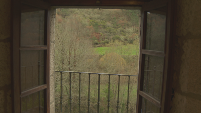 Vista do exterior dun dos cuartos do mosteiro de Oseira