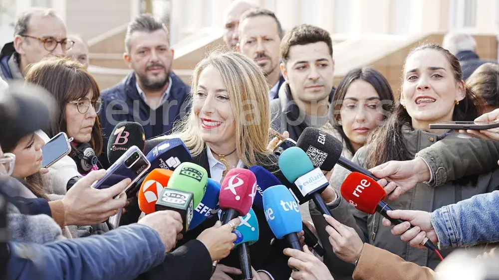 María Guardiola votou en Cáceres. Carlos Criado/Europa Press