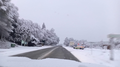 Acumulación de neve en Bande