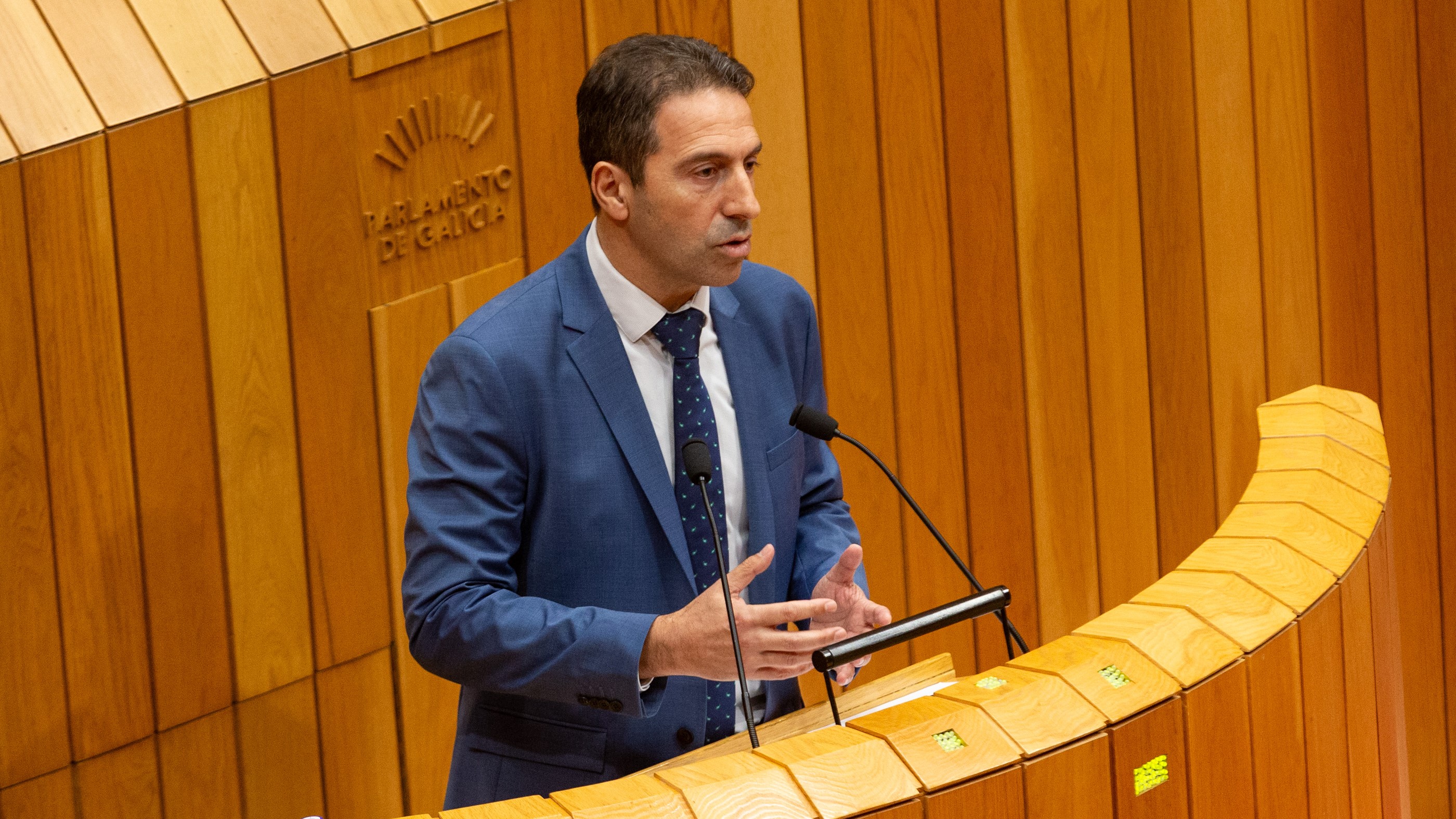 O exconselleiro Alfonso Villares, nunha imaxe de arquivo no Parlamento