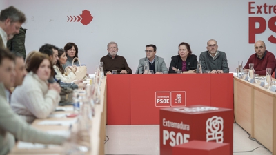 Gallardo presentou a súa dimisión durante a xuntanza celebrada na tarde deste luns pola executiva do PSOE de Estremadura ( Javier Cintas / Europa Press)