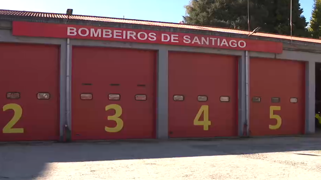 Imaxe de arquivo dos bombeiros de Santiago de Compostela