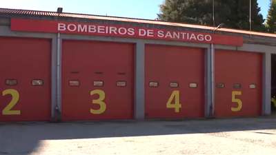 Imaxe de arquivo dos bombeiros de Santiago de Compostela