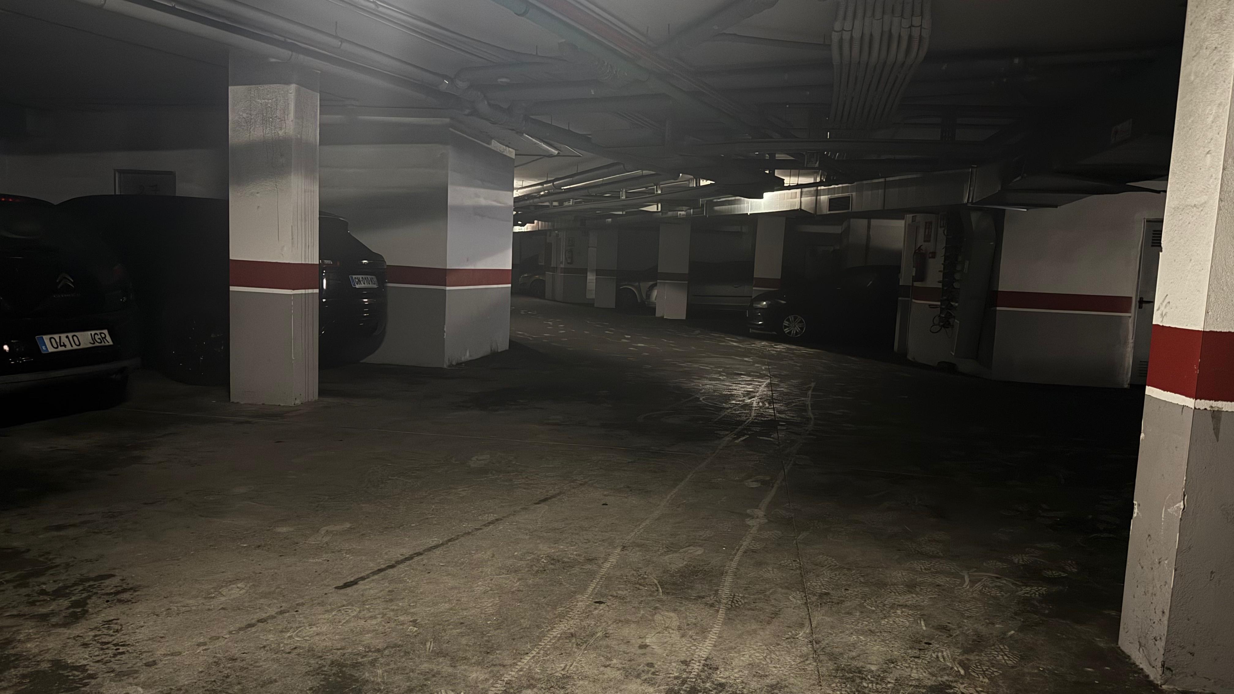 Aparcamento onde se produciu o incendio. EFE/Bombeiros de Mallorca