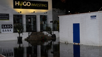 Zona inundada en Marbella. EFE/Juan Carlos Domínguez