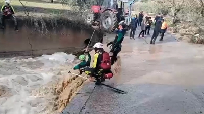 Momento de búsqueda do mozo motorista desaparecido en Íllora (Granada)